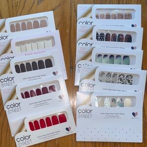 10 new unopened sets of Color Street nail strips